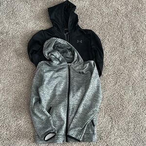 Under Armour Black & Grey Full-Zip Hoodie